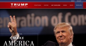 Donald Trump for President Homepage