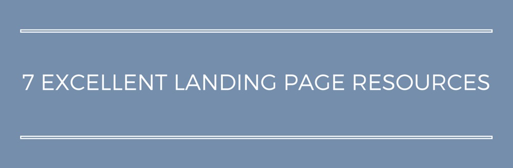 7 excellent landing page design resources