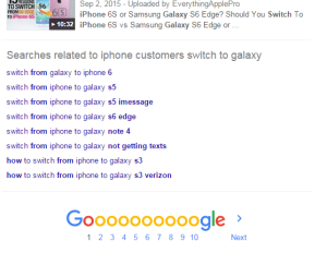 iphone customers switch to galaxy Google Search