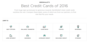 Best Credit Cards - 2016